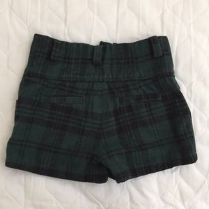 Plaid winter shorts